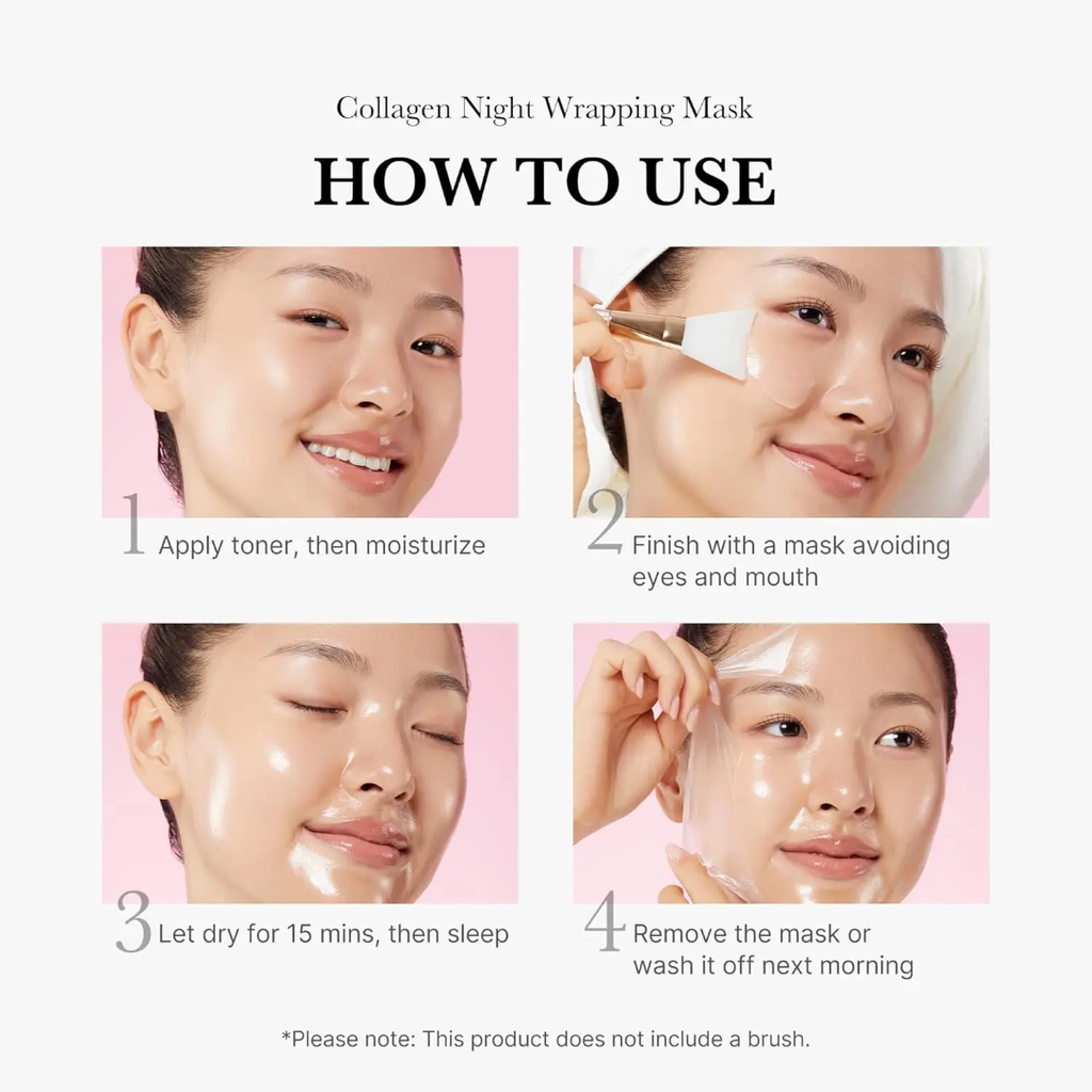 Medicube collagen Night Wrapping Mask – Overnight Firming, Hydrating & Brightening Treatment