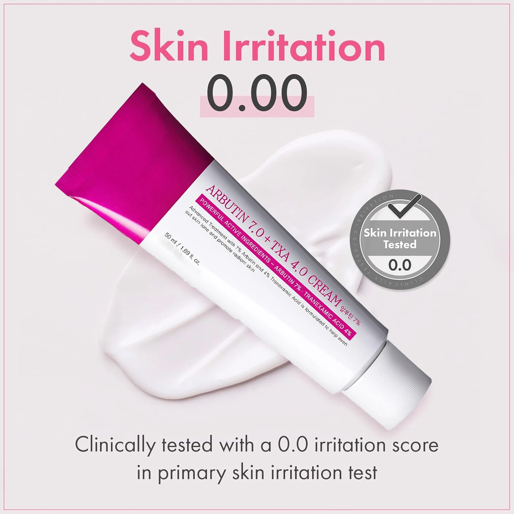 A white and magenta tube of ARBITUN 7.0 + TXXA 4.