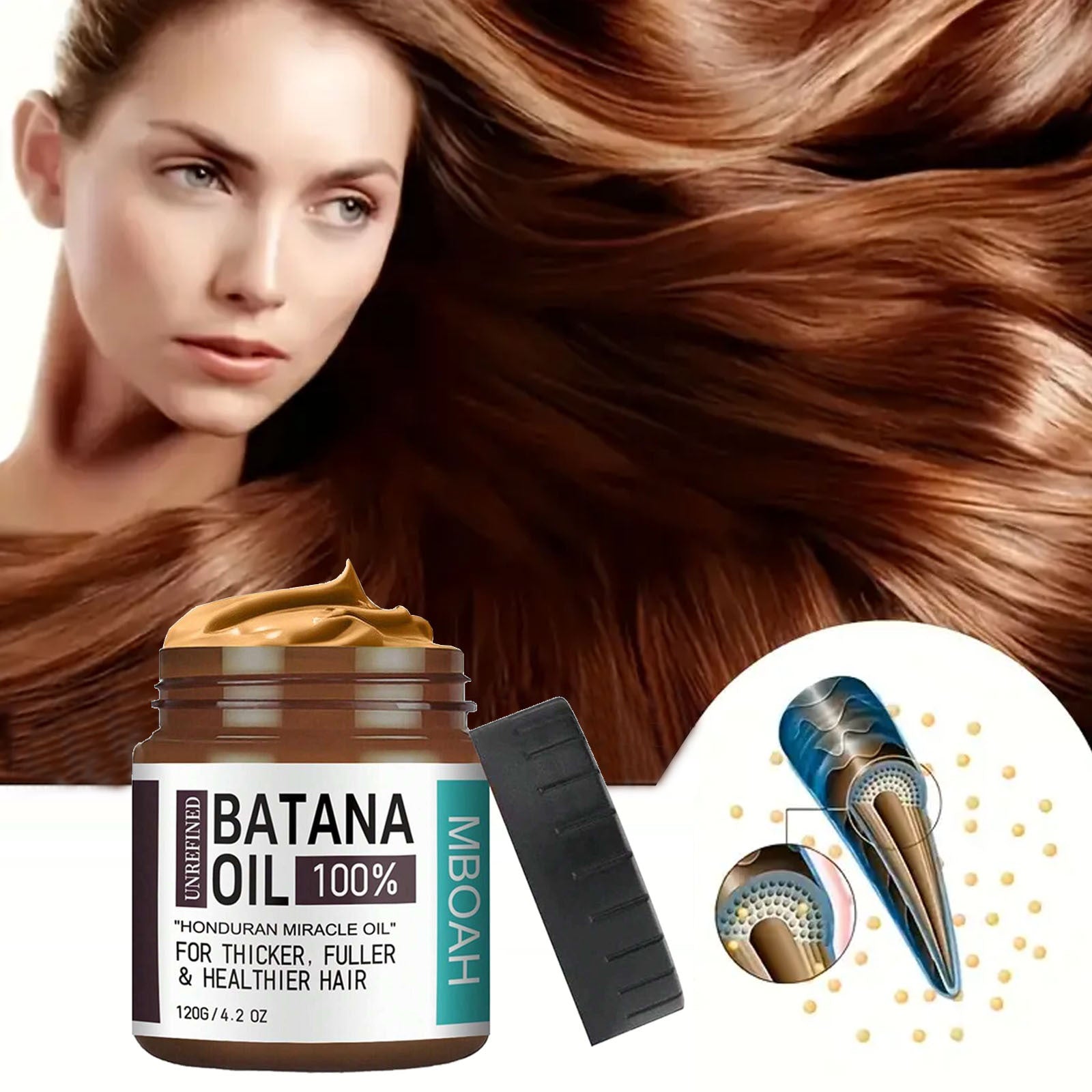 Batana Oil Hair Conditioner – Repair Damaged Hair & Restore Thick, Smooth Shine Fast