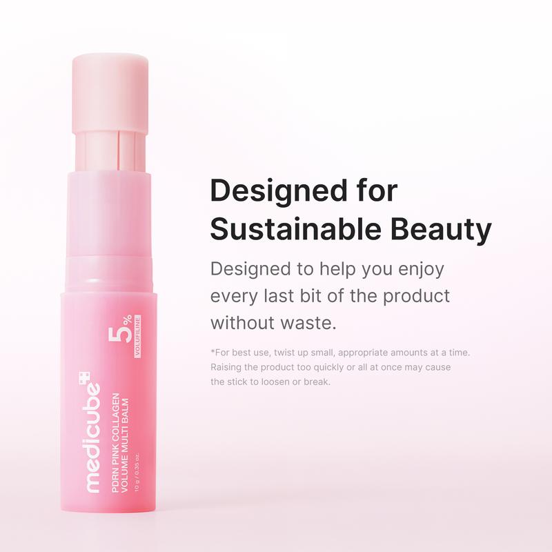 PDRN Pink Collagen Volume Multi Balm | All In One Volufiline, PDRN, NAD Stick for Youthful-Looking, Helping Look of Fine Lines, Firming Care, Anti-Aging Care | For Under-Eyes, Neck, Forehead, Smile Lines, Lip Care