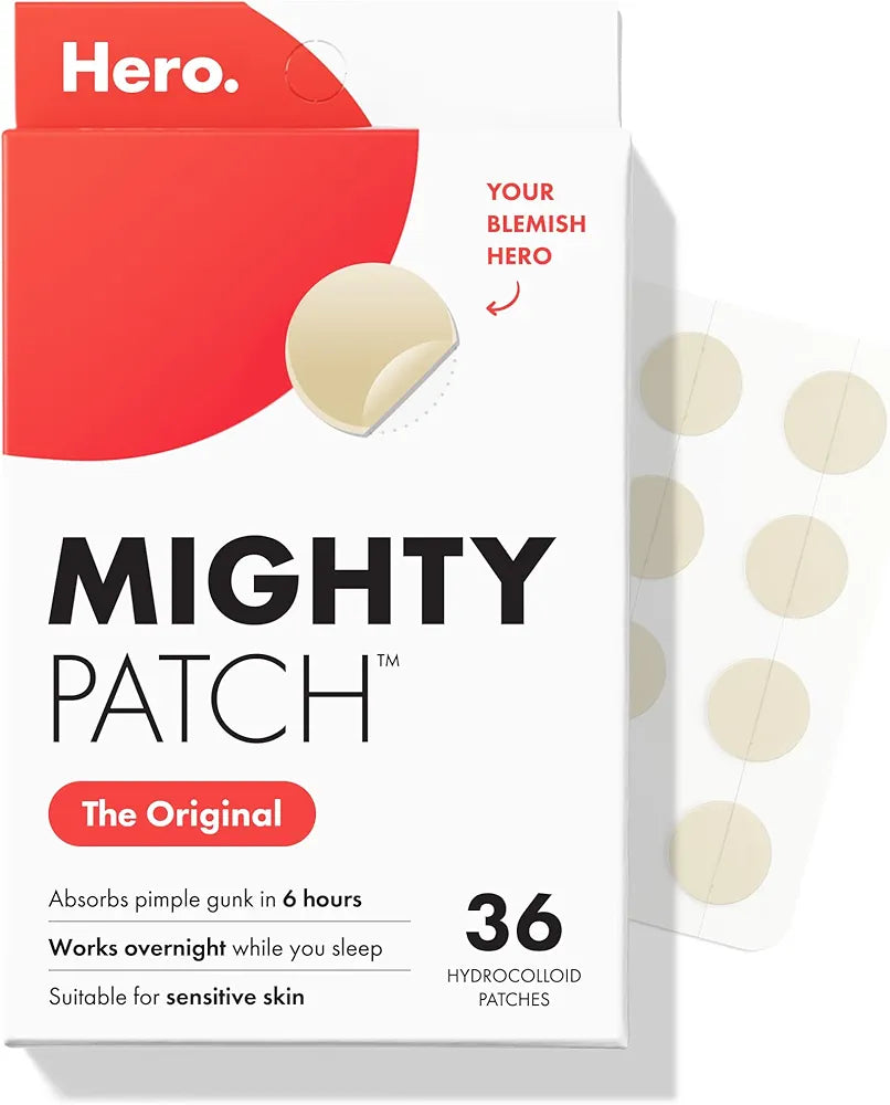 Hero Mighty Patch Original Hydrocolloid Acne Patches (36 Patches)