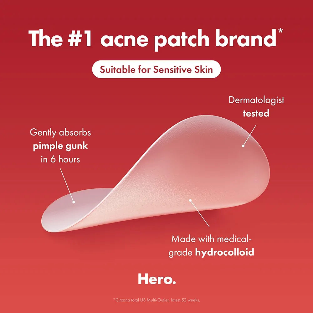 Hero Mighty Patch Original Hydrocolloid Acne Patches (36 Patches)