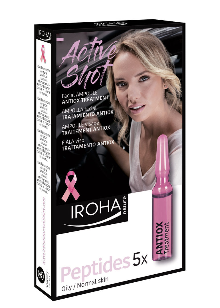 IROHA Nature Active Shot Antiox Treatment Peptides 5x face ampoules