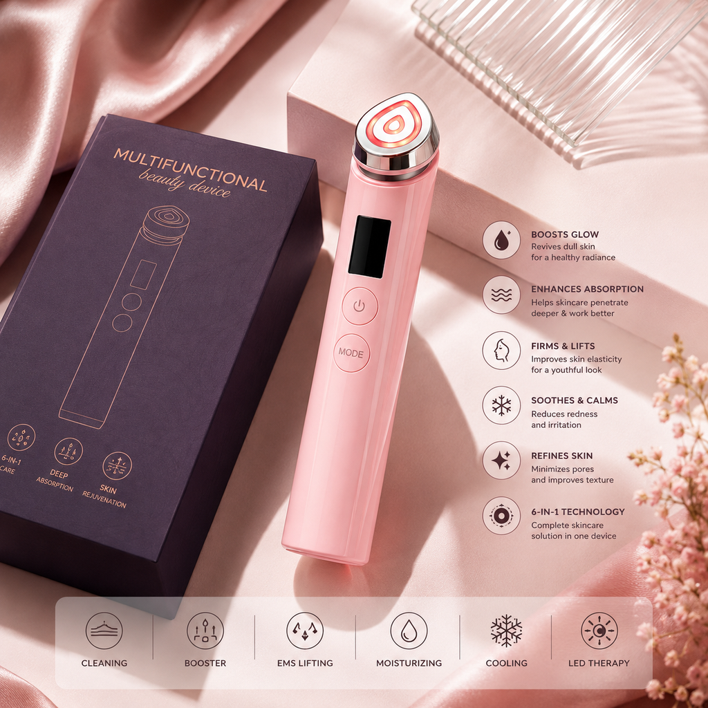 Multifunctional Skincare Device – Booster, Air Shot, MC & Derma Shot Beauty Device