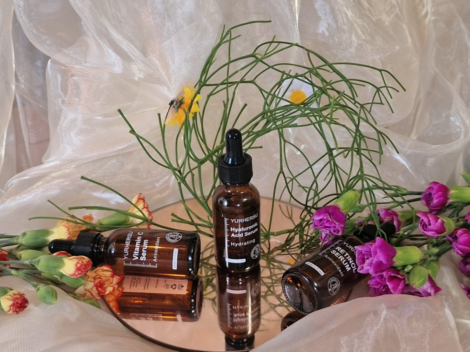 3‑in‑1 Advanced Skincare Serum Set – Retinol, Vitamin C & Hyaluronic Acid for Anti‑Aging, Brightening & Deep Hydration