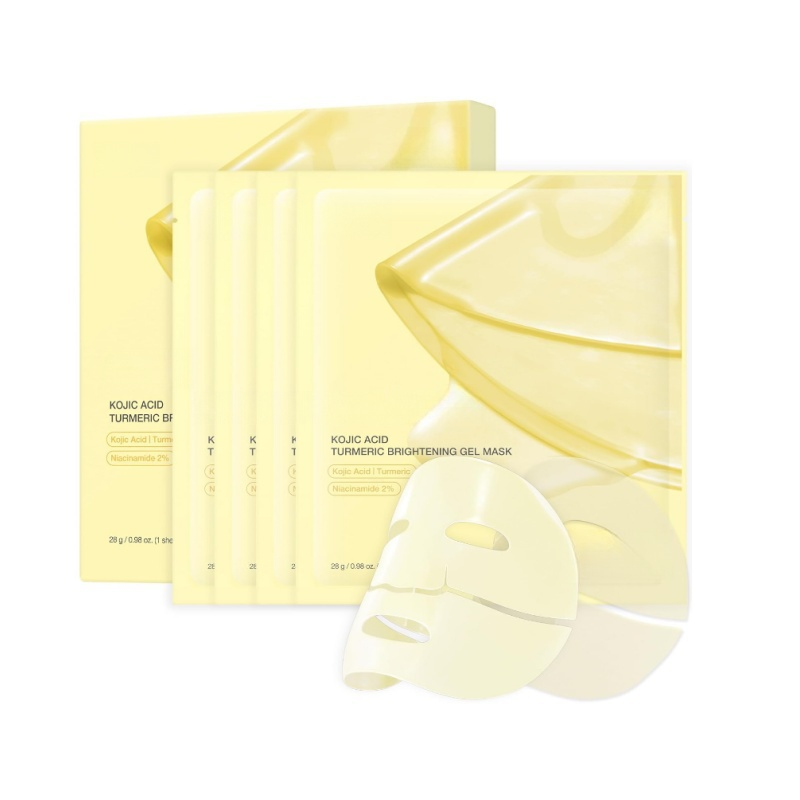 4PCS Korean Turmeric Hydrogel Mask – Brighten & Glow Fast