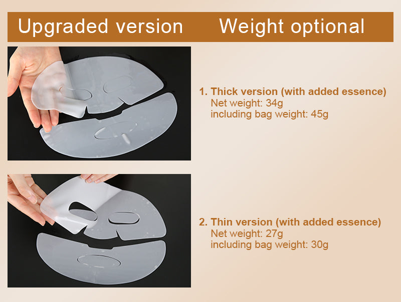4PCS Korean Glass Skin Mask Set collagen Peel-Off With Sea Grape & Salmon DNA