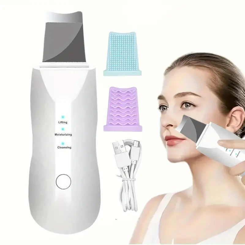 Ultrasonic Skin Scrubber – Deep Pore Cleanser & Blackhead Remover for Clear, Smooth Skin