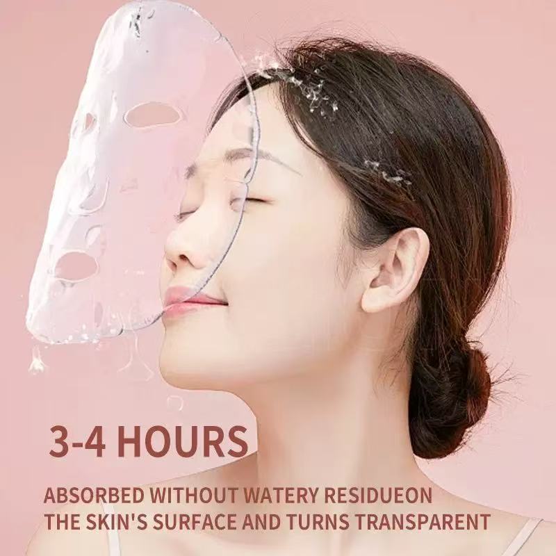 4PCS Korean Glass Skin Mask Set collagen Peel-Off With Sea Grape & Salmon DNA