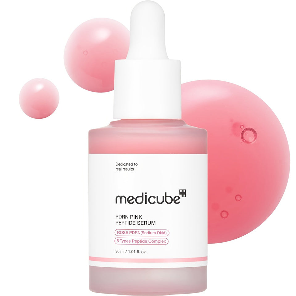 Medicube PDRN Pink Drops – Korean Glass Skin Glow Serum