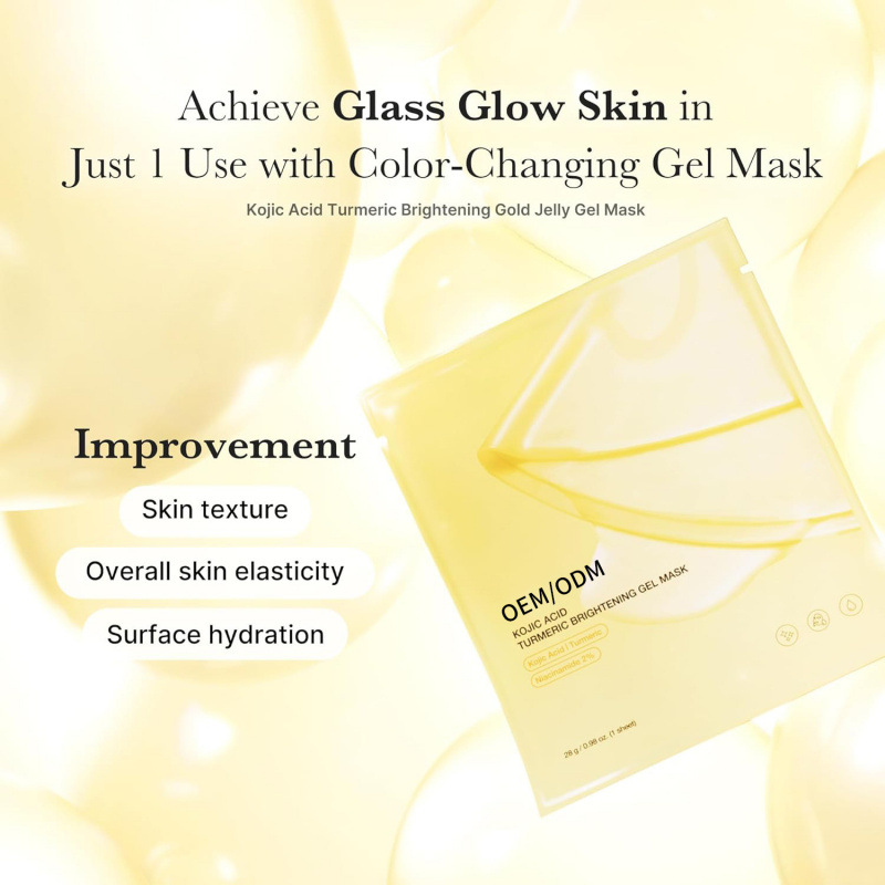 4PCS Korean Turmeric Hydrogel Mask – Brighten & Glow Fast