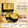 24K Gold Eye Treatment Mask – Anti‑Aging, Collagen & Hyaluronic Acid Under‑Eye Patches (60pcs)