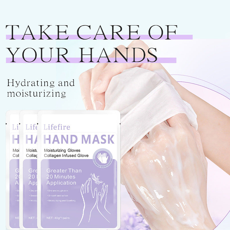 Collagen‑Infused Hand Mask (1 Pair) – Deep Moisturizing Treatment for Soft, Youthful, Rejuvenated Hands