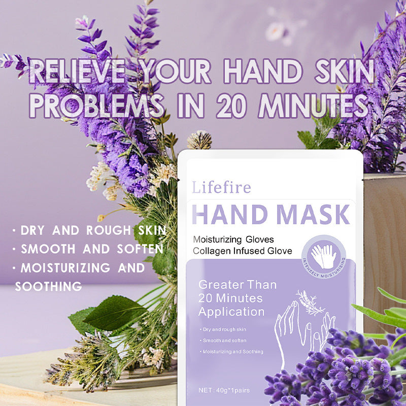 Collagen‑Infused Hand Mask (1 Pair) – Deep Moisturizing Treatment for Soft, Youthful, Rejuvenated Hands