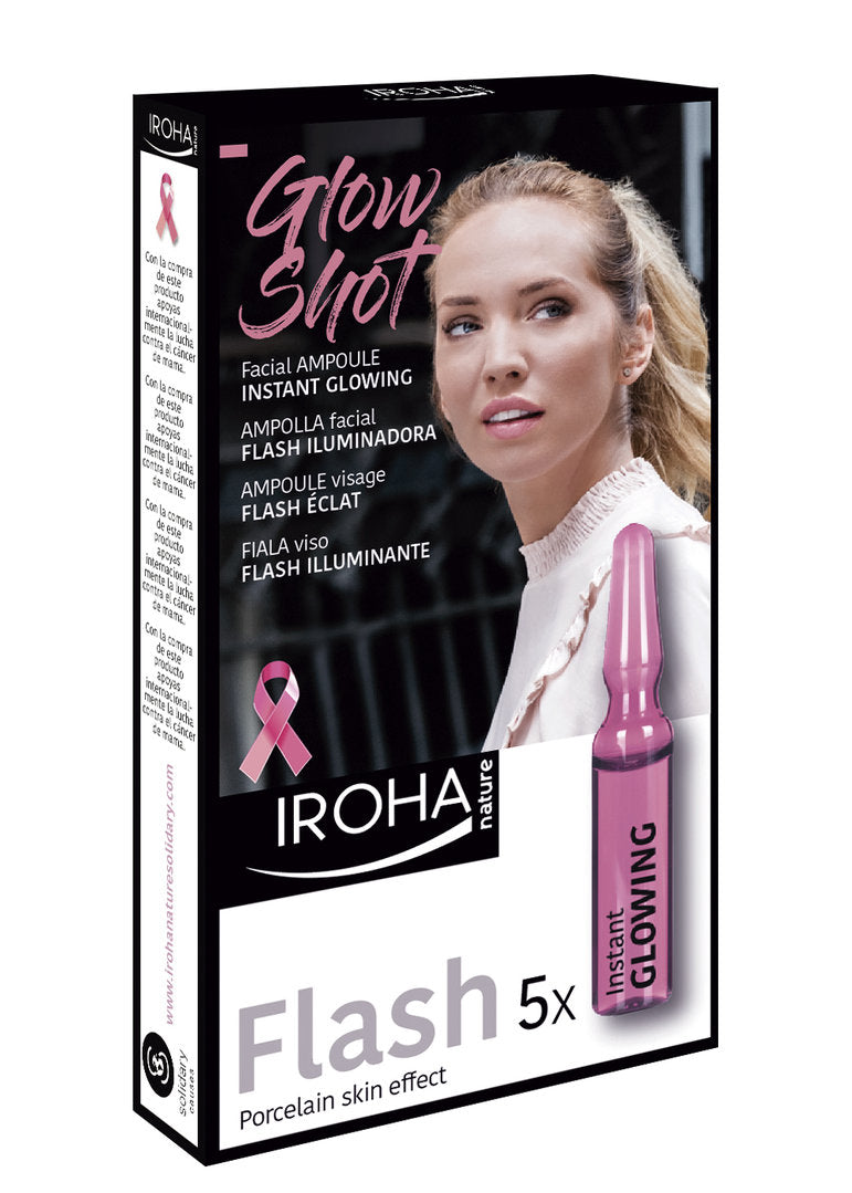 IROHA Nature Glow Shot Instant Glowing Face Ampoules 5x1.5ml