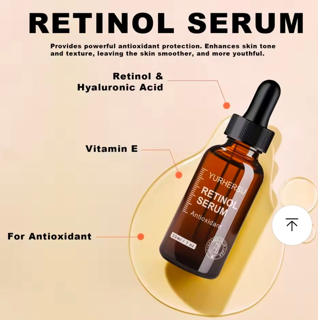 3‑in‑1 Advanced Skincare Serum Set – Retinol, Vitamin C & Hyaluronic Acid for Anti‑Aging, Brightening & Deep Hydration