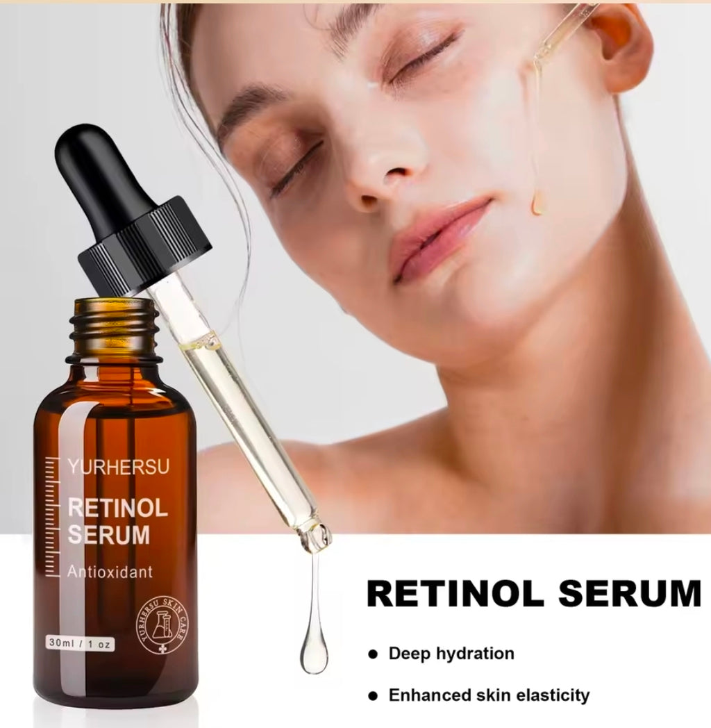 3‑in‑1 Advanced Skincare Serum Set – Retinol, Vitamin C & Hyaluronic Acid for Anti‑Aging, Brightening & Deep Hydration
