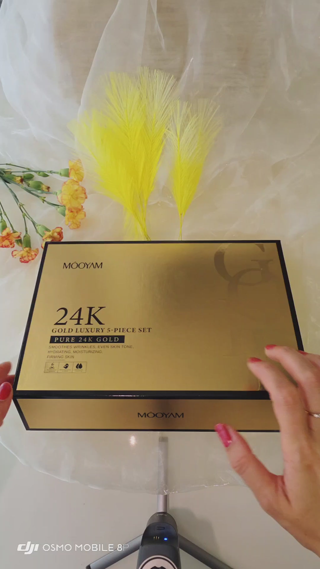 Luxury 24K Gold Complete Skincare Set – Cleanser, Toner, Serum, Lotion & Cream for Hydrated Glowing Skin